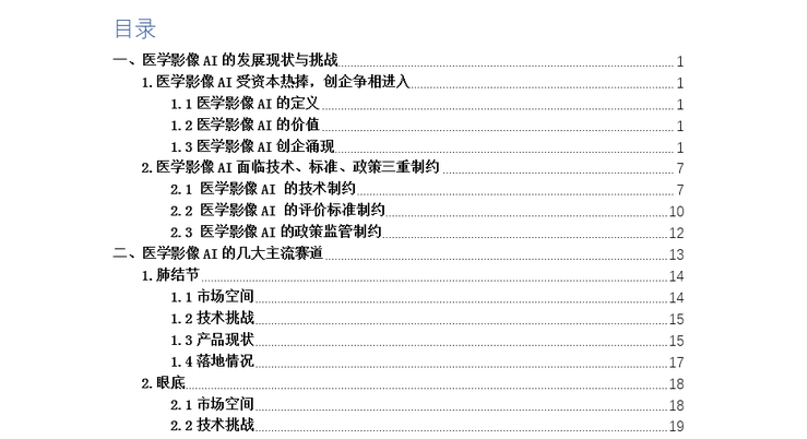 重磅丨雷锋网《2018 医学影像 AI 行业研究报告》正式上线：医生、企业、投资人多方融入，梳理八大细分赛道